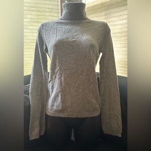 BCBGMaxAzria grey silk and cashmere sweater